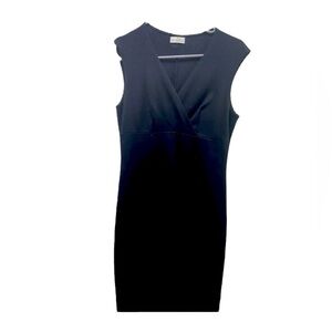 Charlotte Russe black women’s bodycon scalloped edges cocktail dress Y2K